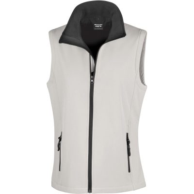 Bodywarmer softshell femme blanc