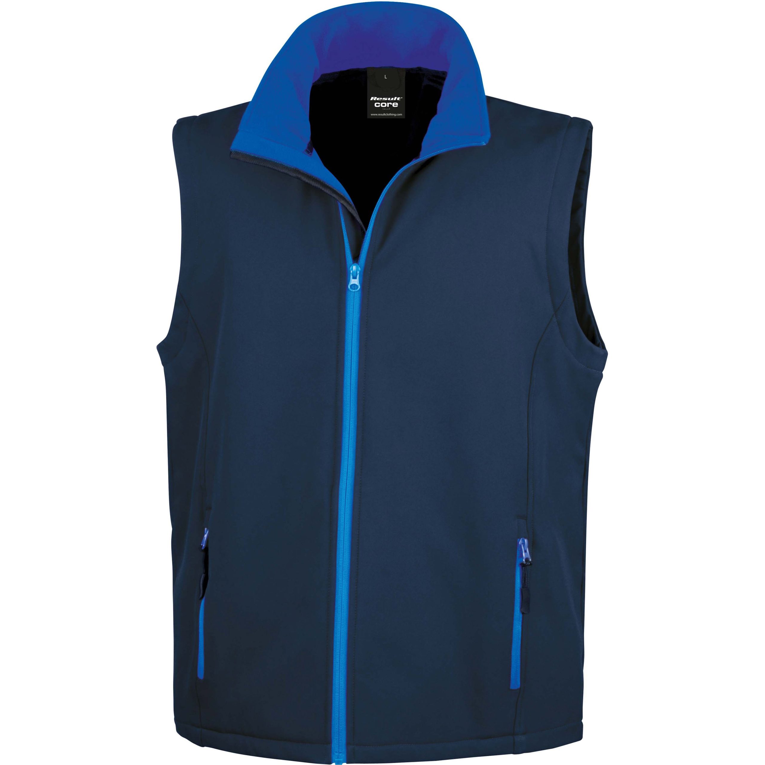 Bodywarmer softshell homme bleu royal