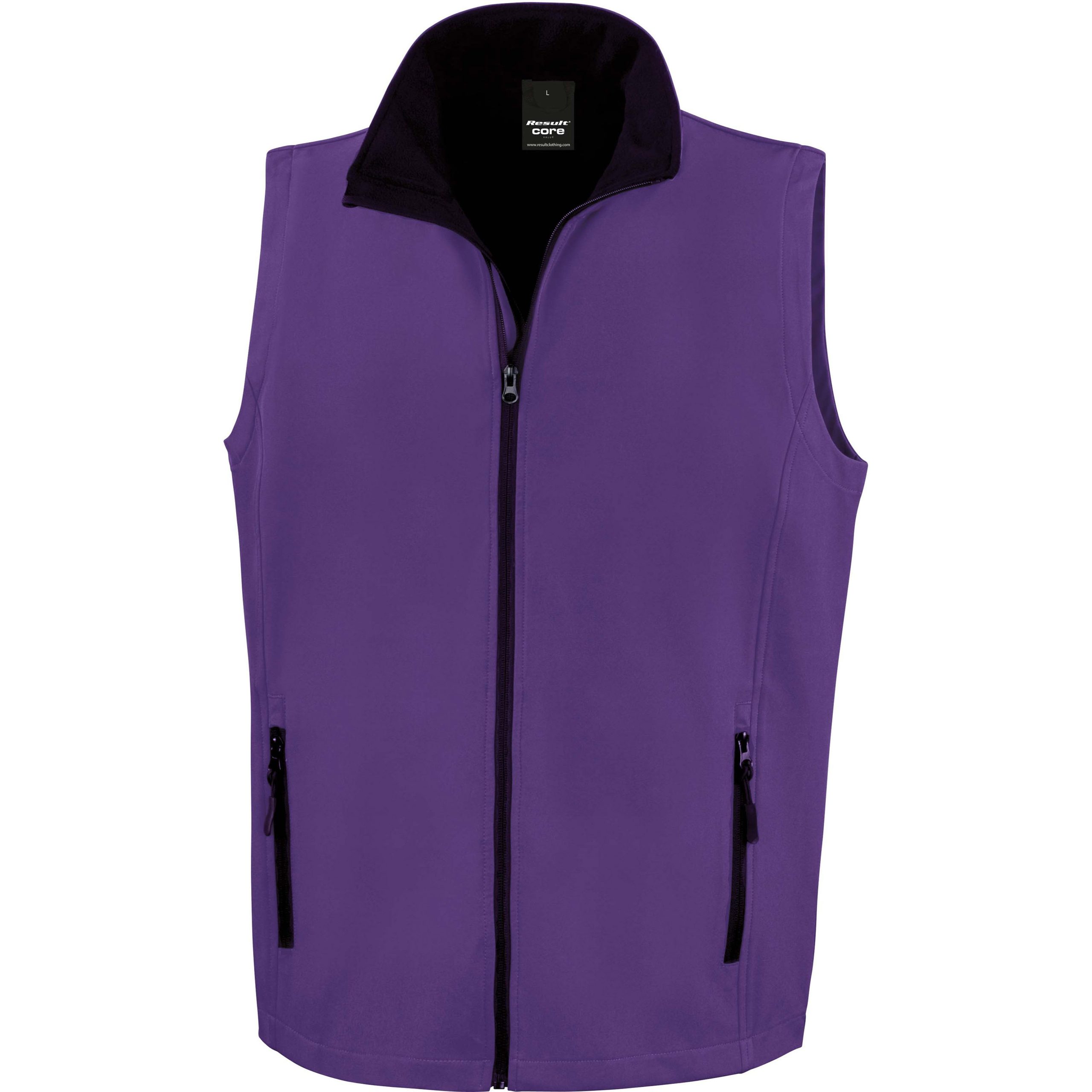 Bodywarmer softshell homme violet