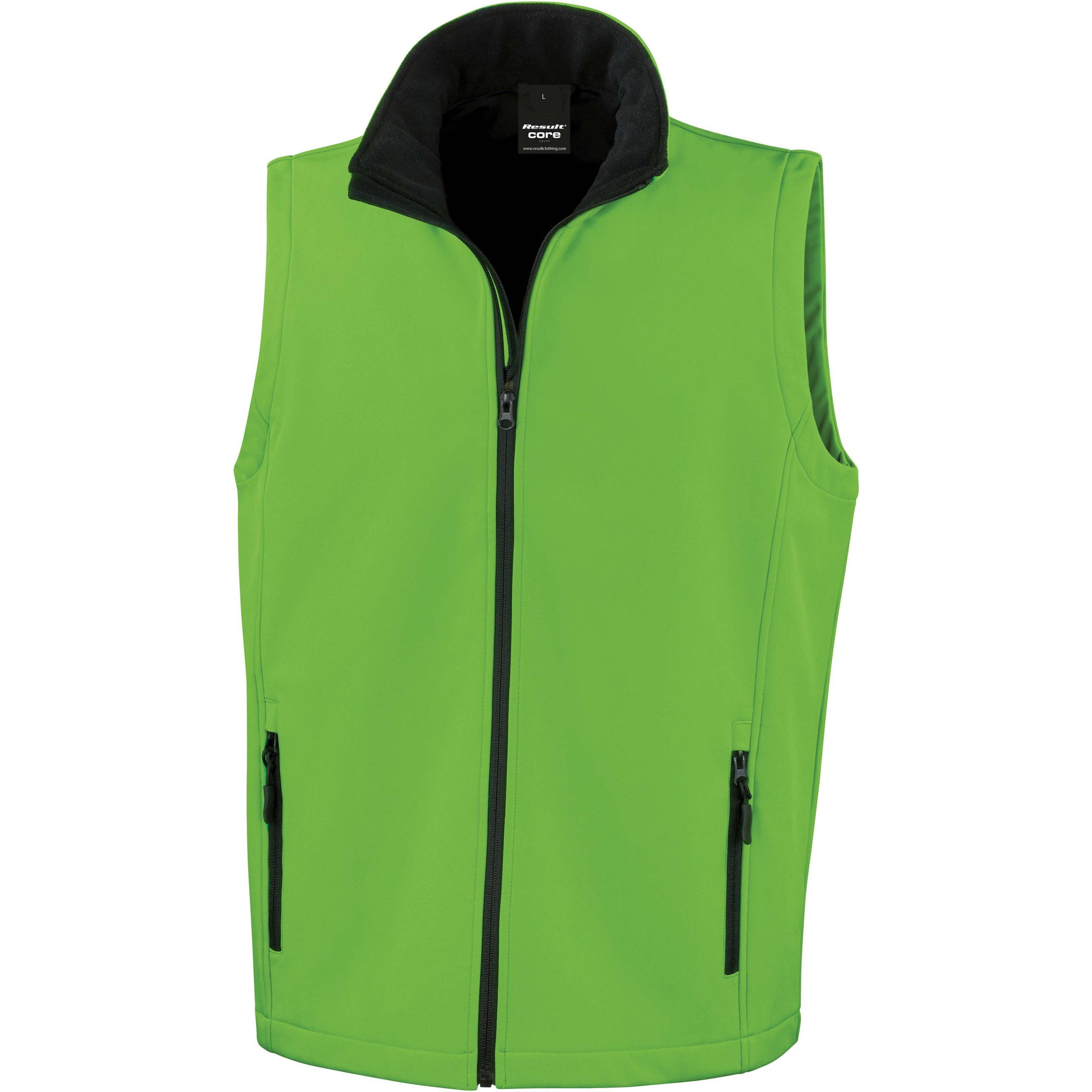 Bodywarmer softshell homme vert