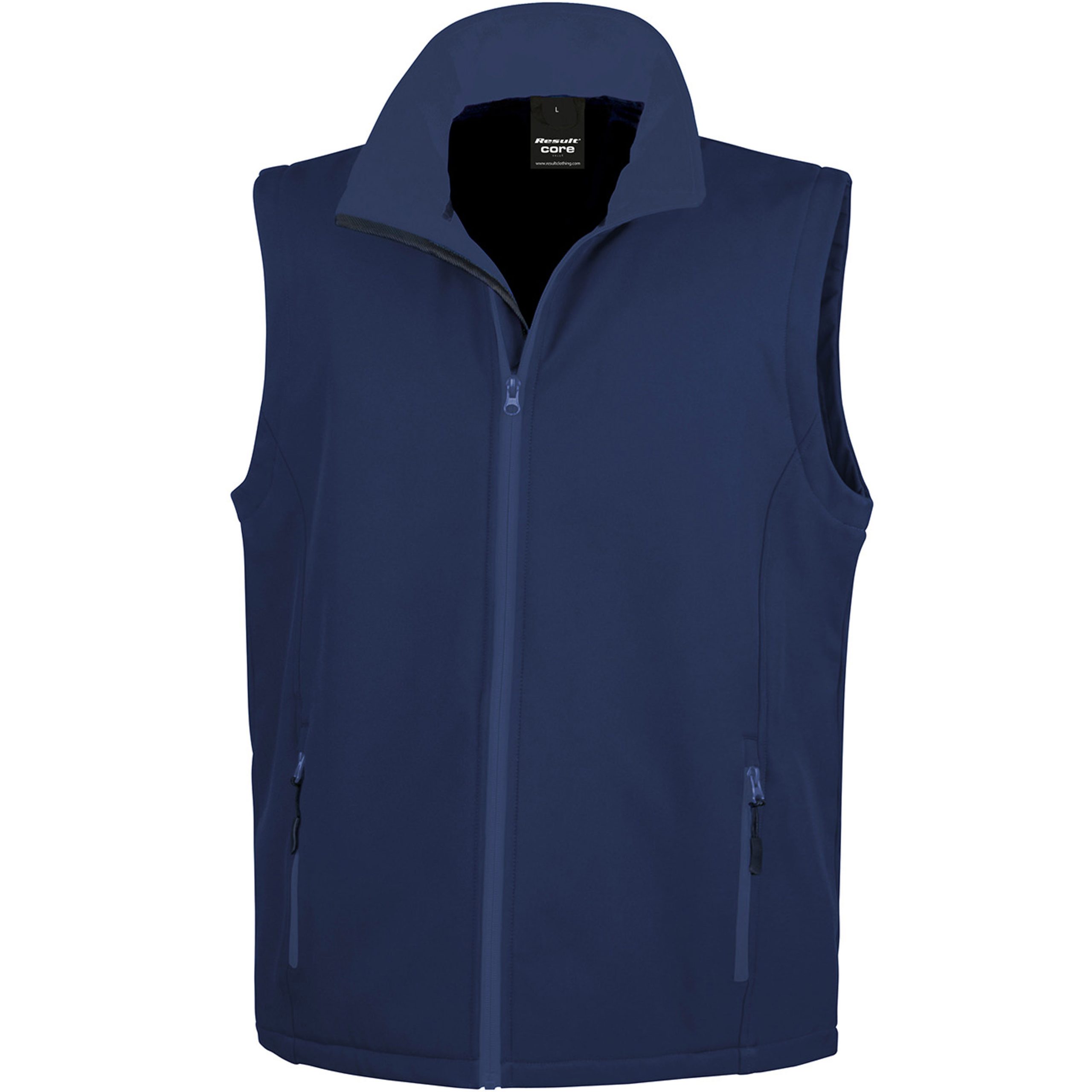 Bodywarmer softshell homme bleu marine