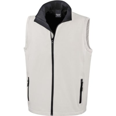 Bodywarmer softshell homme blanc