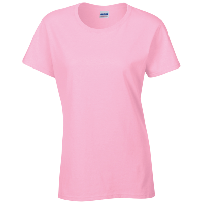 T-shirt femme coton lourd rose clair