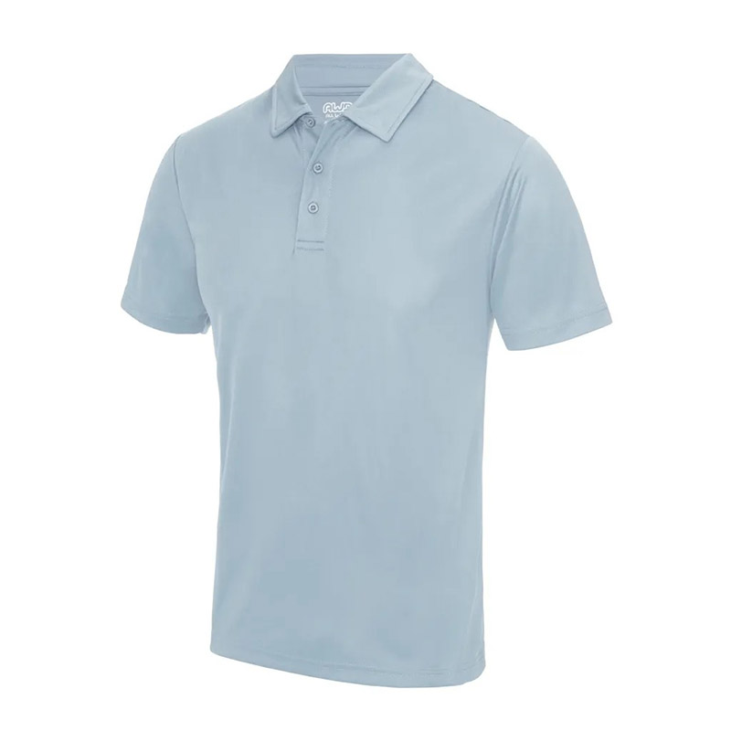 Polo sport homme bleu ciel