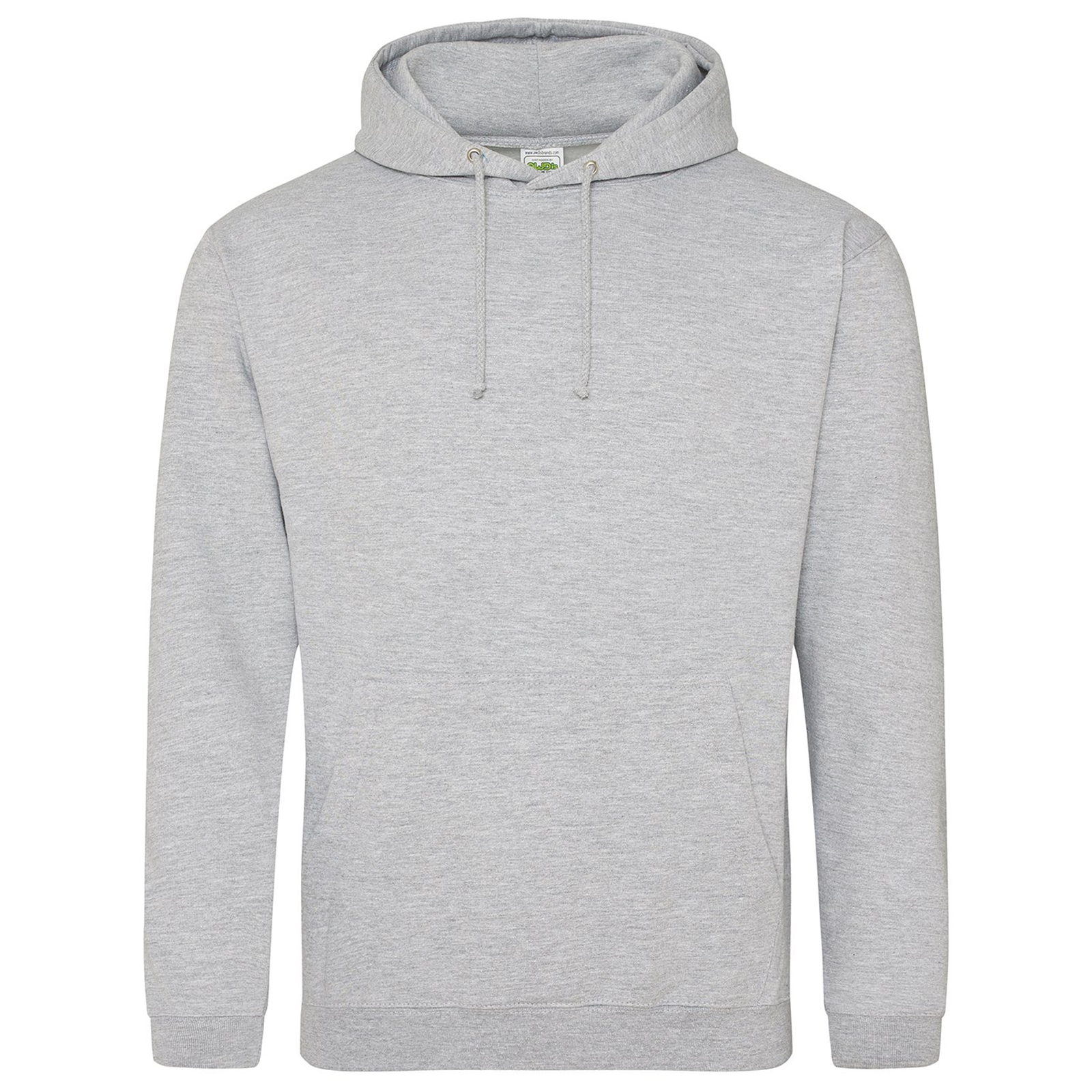 Sweat à capuche homme gris chiné
