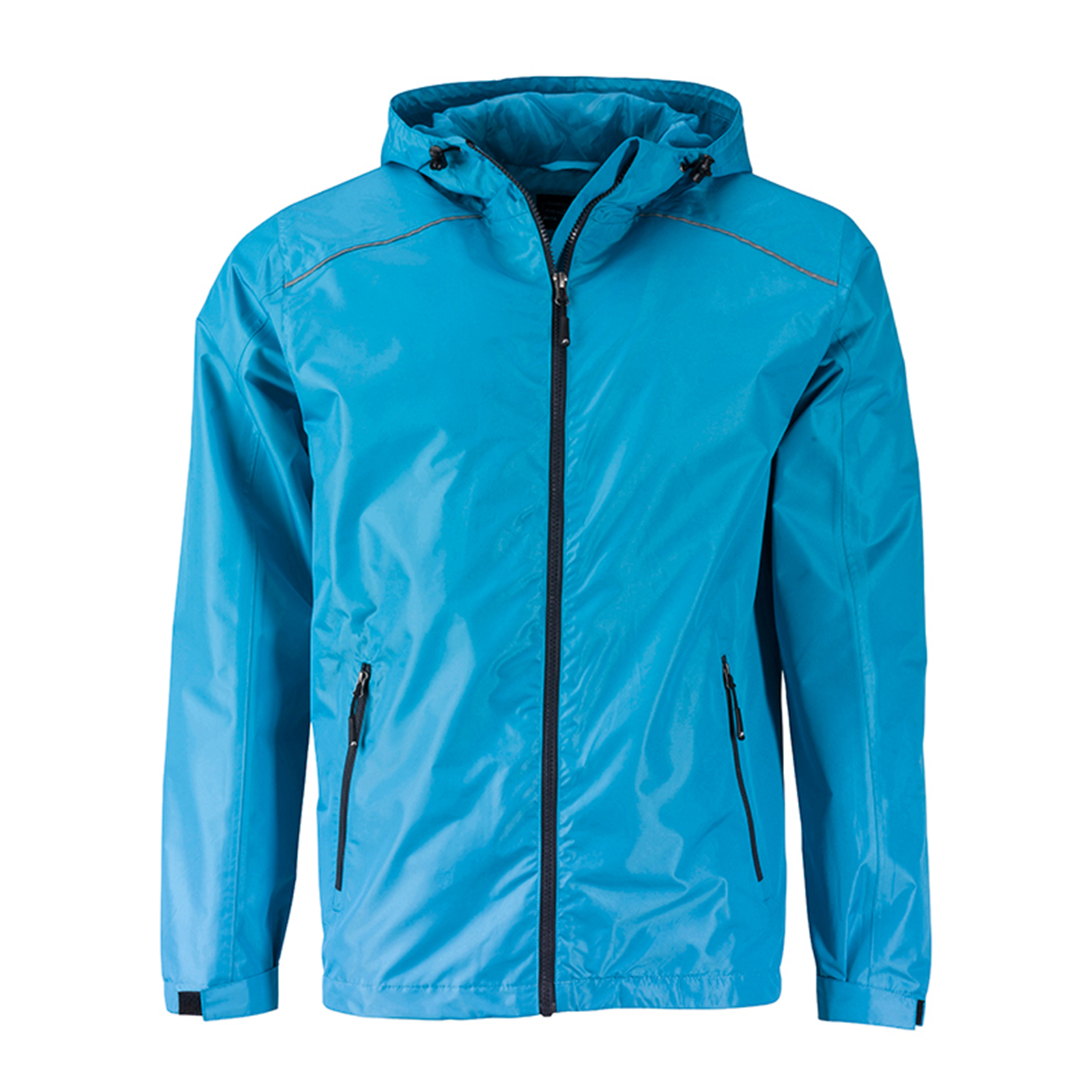 Veste de pluie homme bleu turquoise