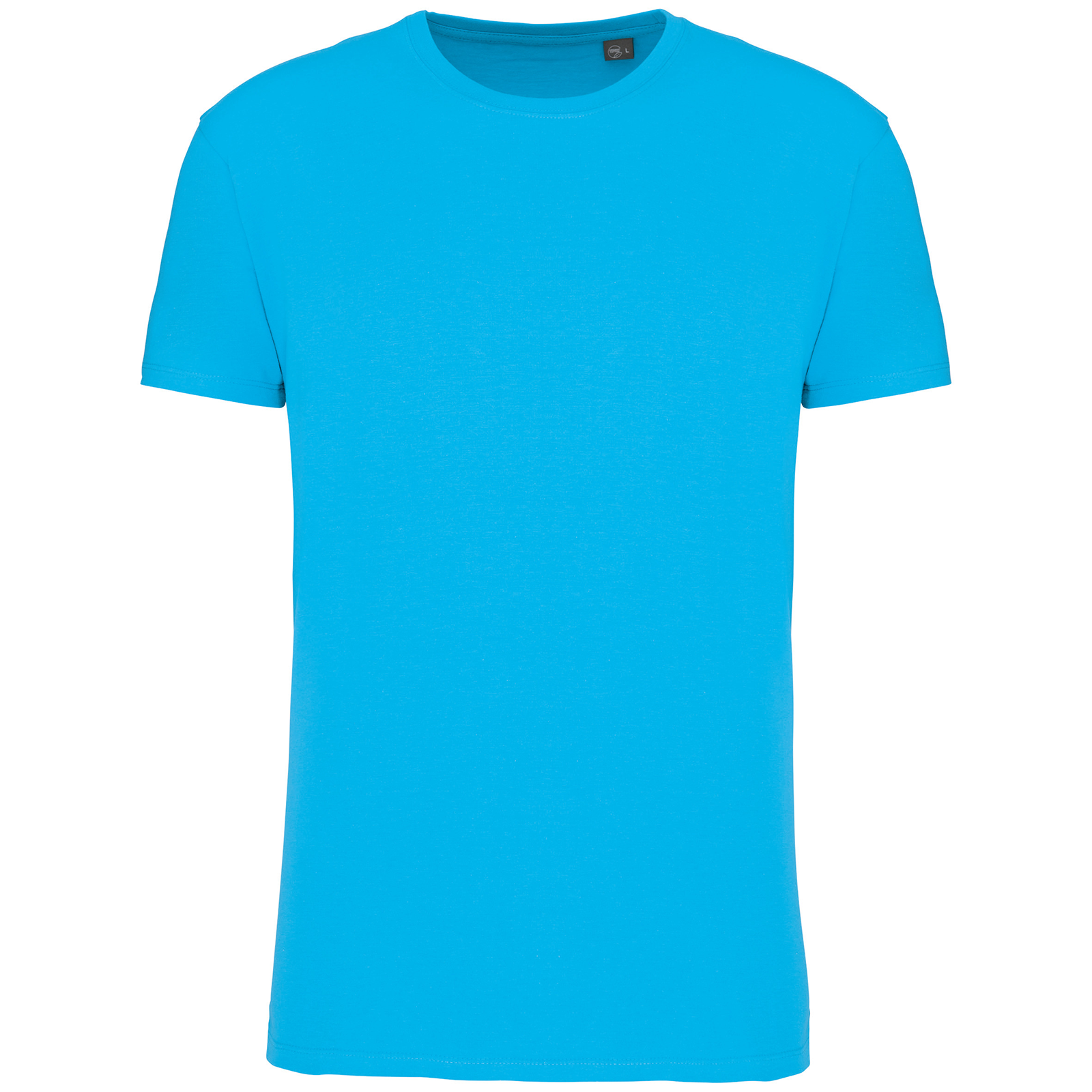 T-shirt homme en conversion bio bleu turquoise