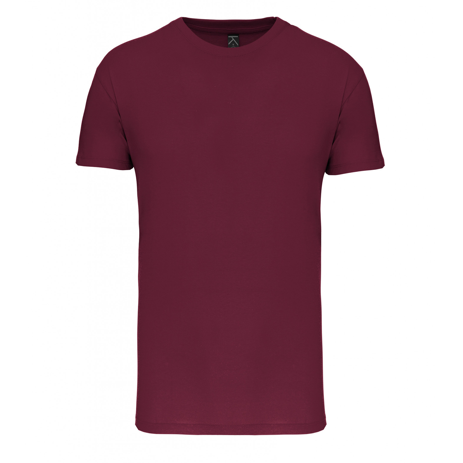 T-shirt homme en conversion bio bordeaux
