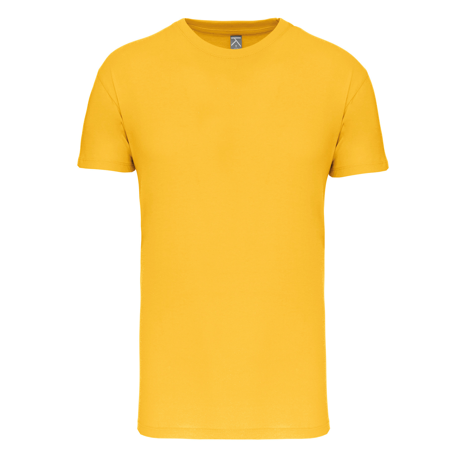 T-shirt homme en conversion bio jaune