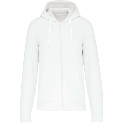 Sweat zippé écoresponsable homme blanc