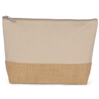 Pochette toile beige