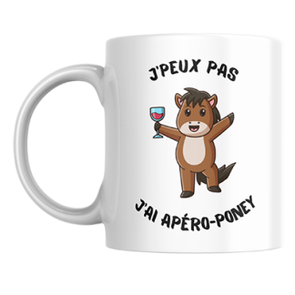 Mug apero poney