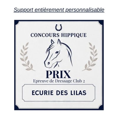 Plaque de concours en PVC expansé