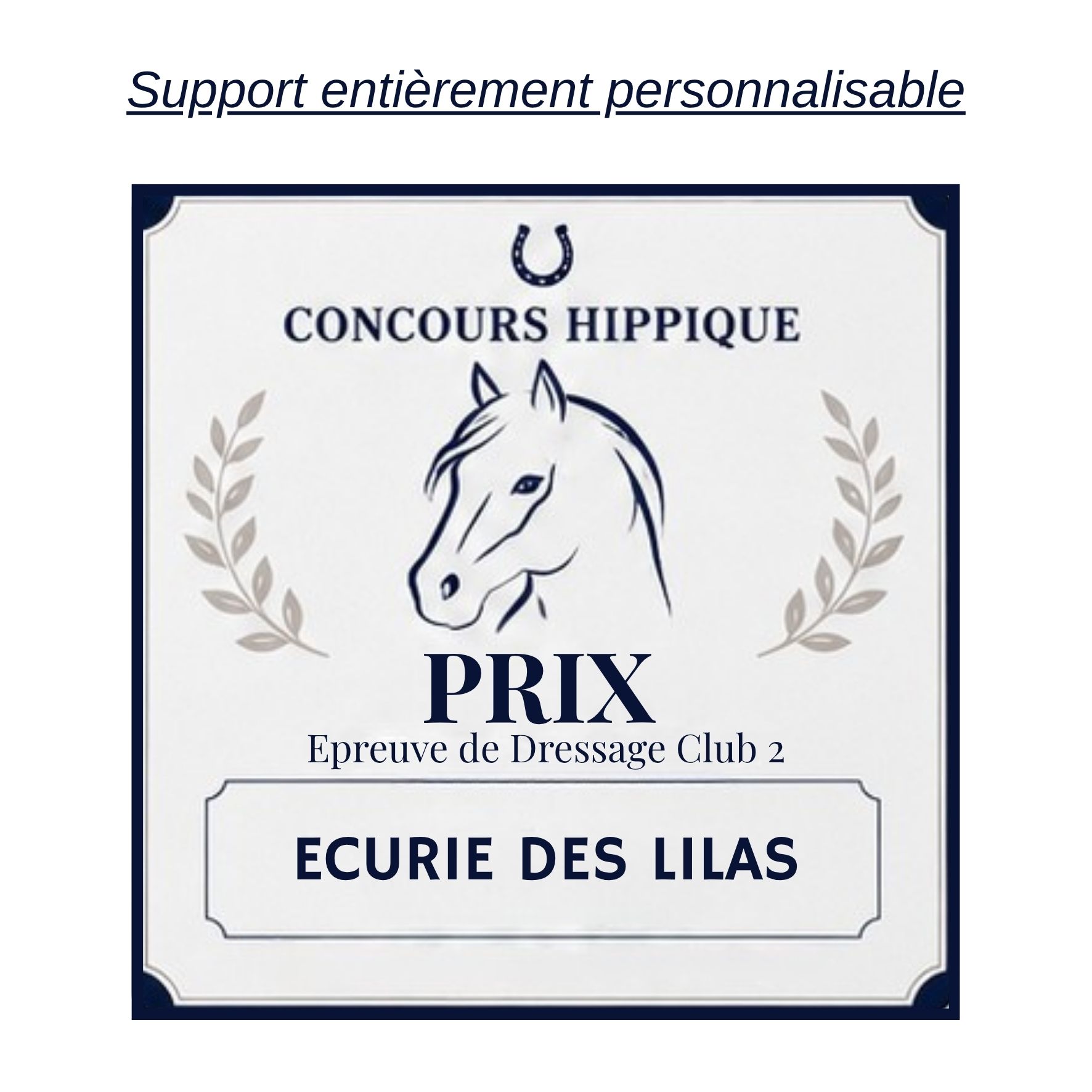 Plaque de concours en PVC expansé