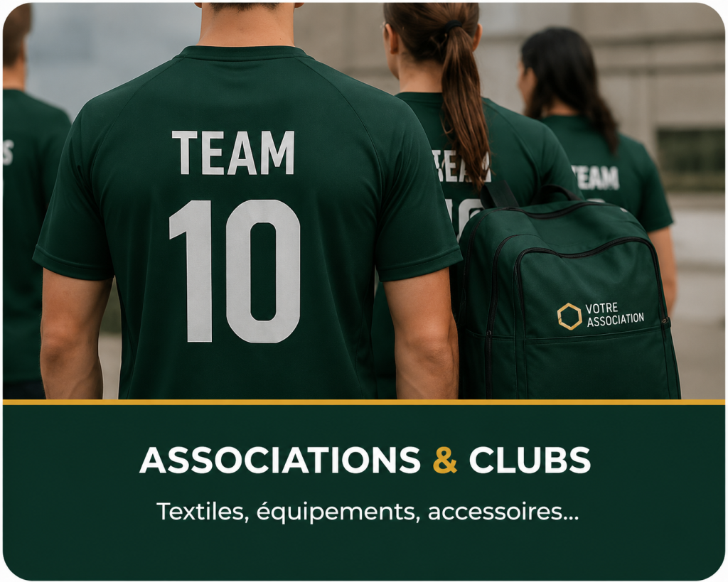 textile personnalisé pour associations et clubs